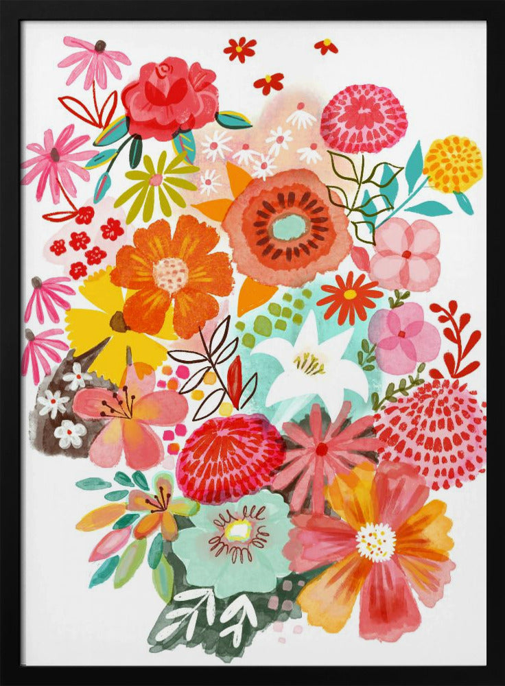 Sommergarten in voller Blüte | Poster