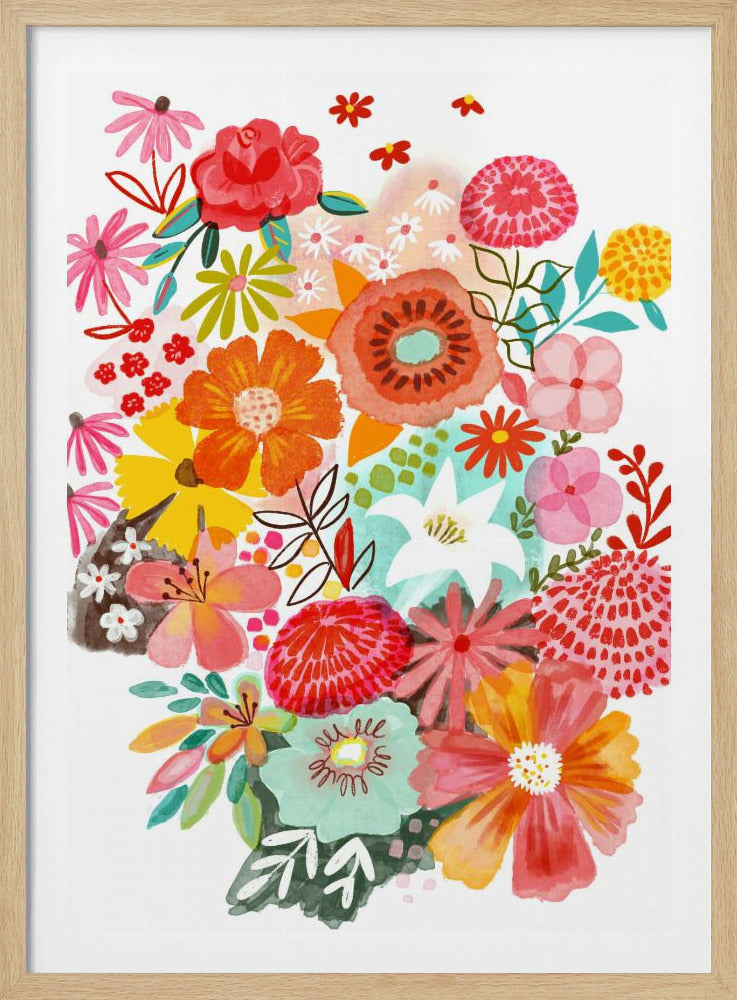 Sommergarten in voller Blüte | Poster
