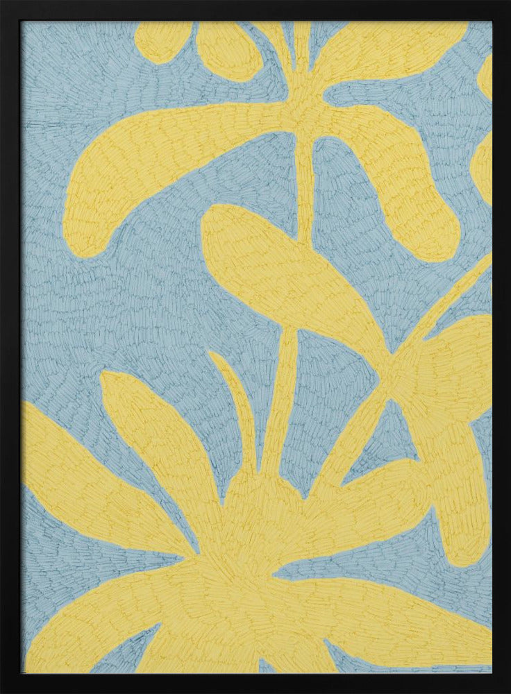 Goldene Blütenblätter blühen | Poster