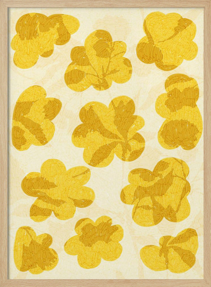 Goldene Blüten | Poster