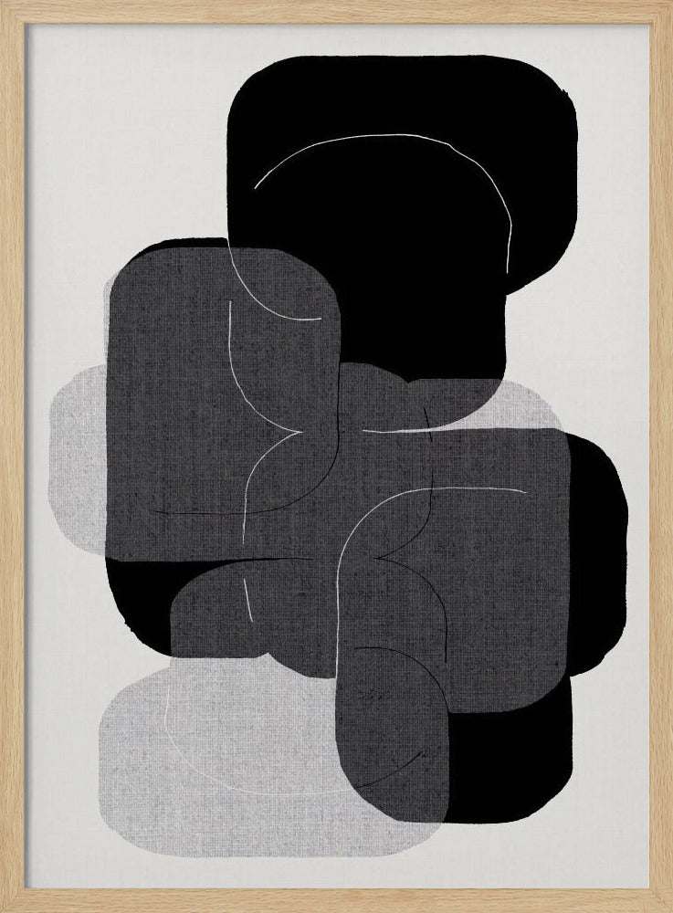 Monochrome Schichten | Poster