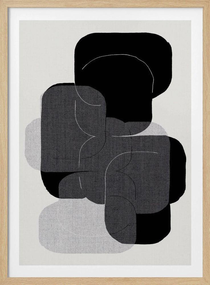 Monochrome Schichten | Poster