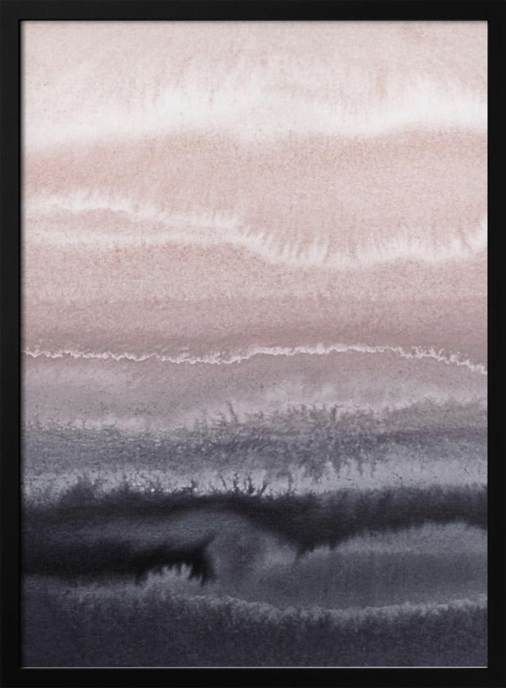 Innerhalb der Gezeiten Schwarzer Sandstrand | Poster