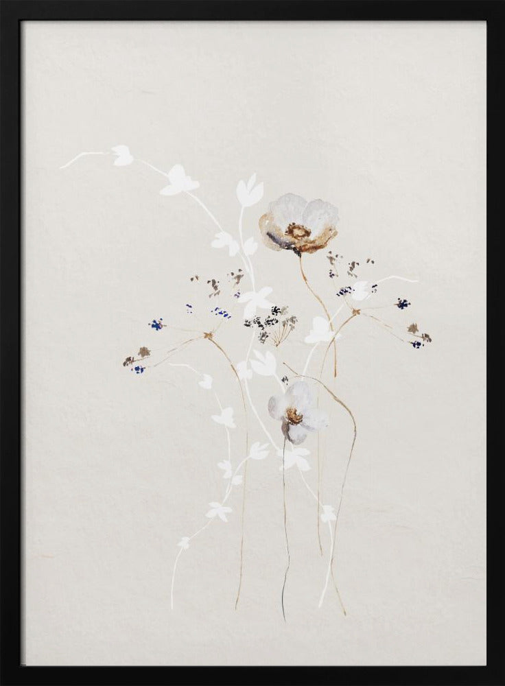 Ätherische Blumen mit subtilen Farbtönen | Poster