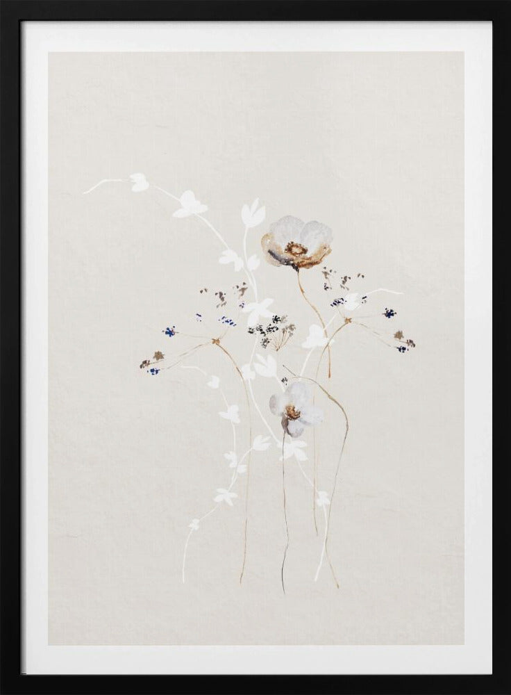 Ätherische Blumen mit subtilen Farbtönen | Poster