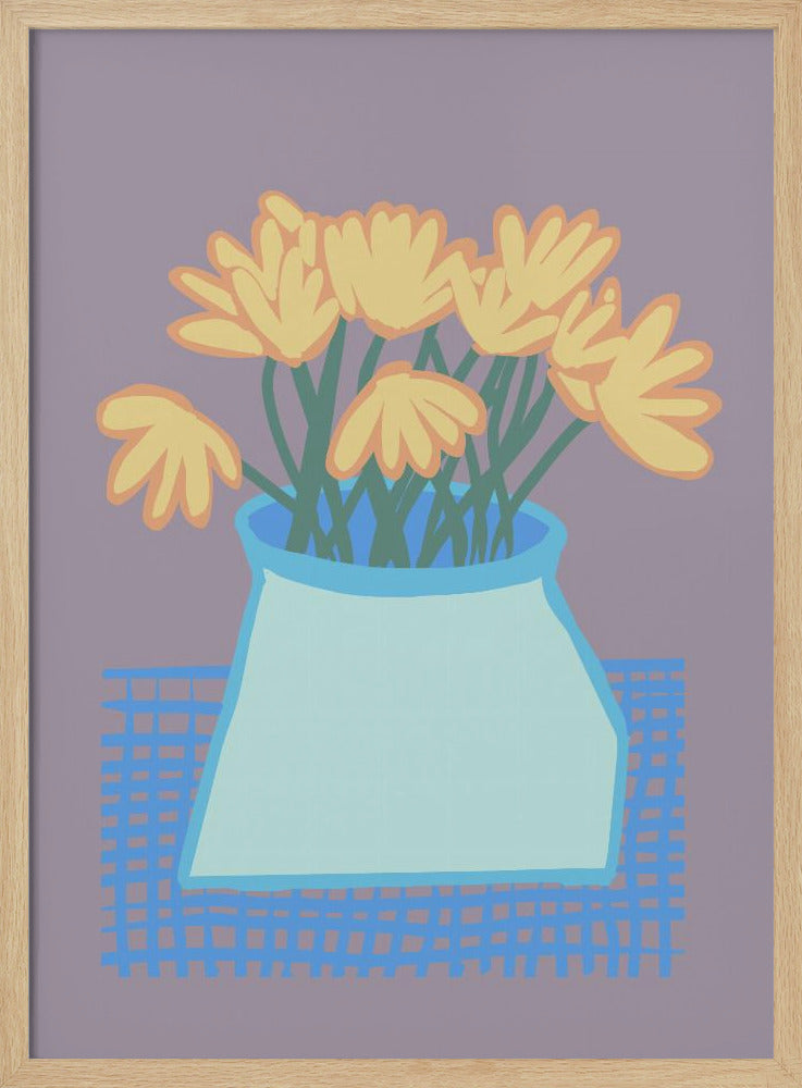 Gänseblümchen in der Vase | Poster