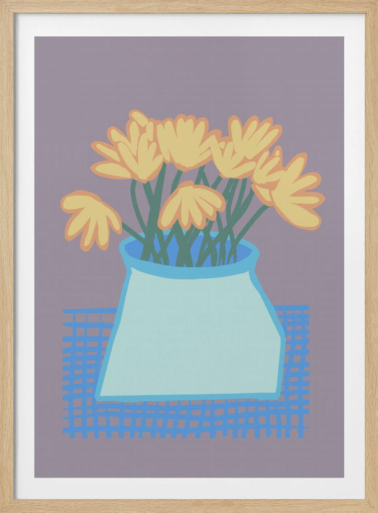 Gänseblümchen in der Vase | Poster