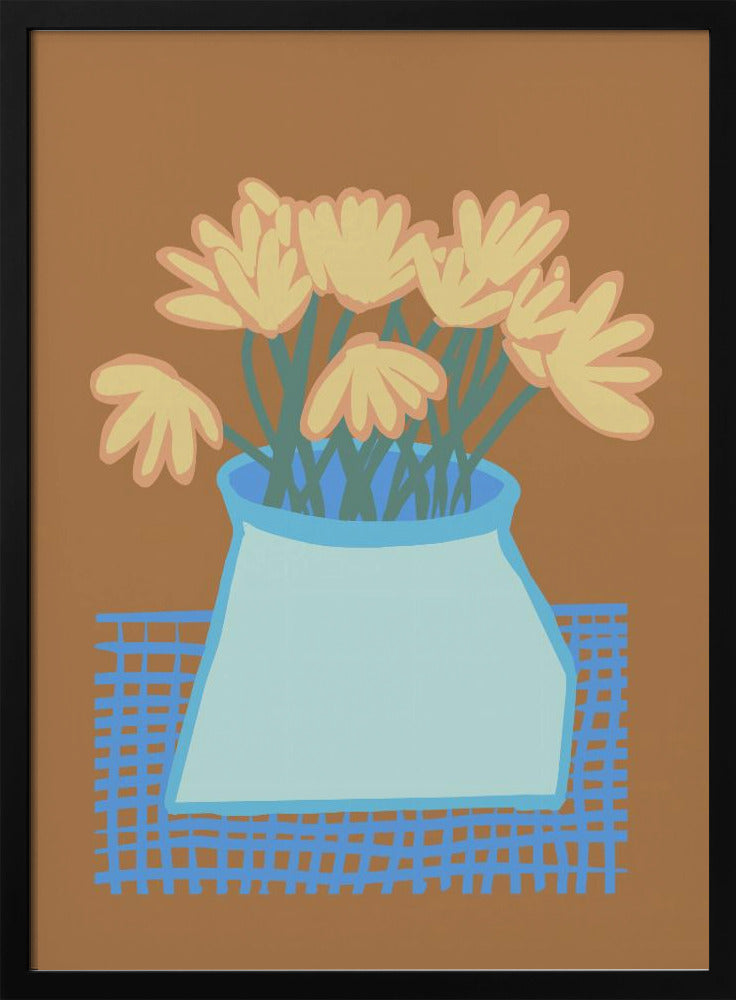 Gänseblümchen in der Vase | Poster