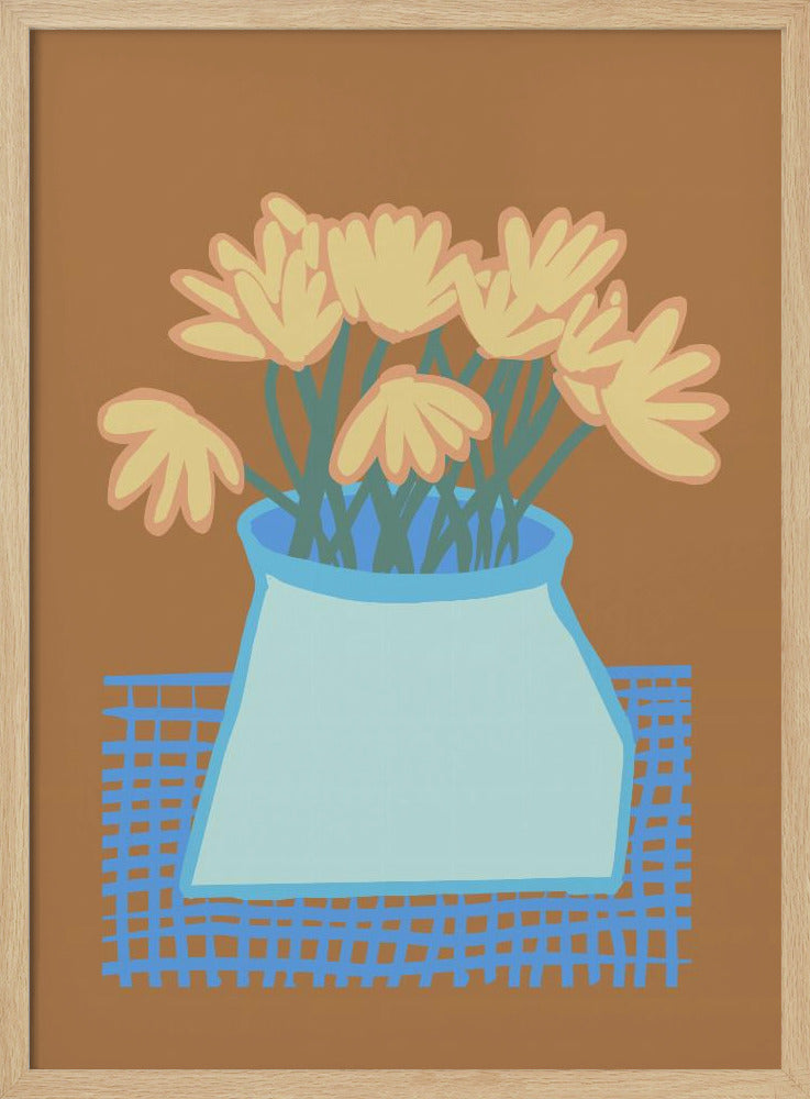 Gänseblümchen in der Vase | Poster