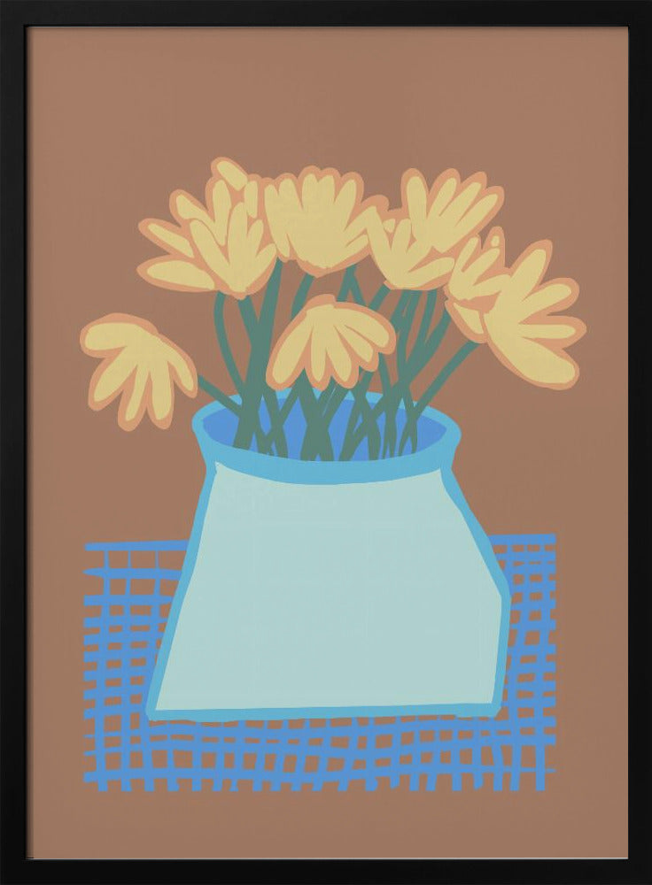 Gänseblümchen in der Vase | Poster