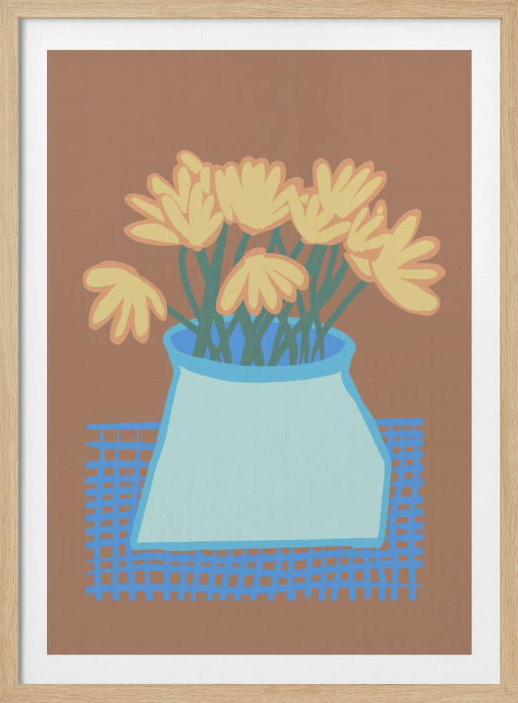 Gänseblümchen in der Vase | Poster