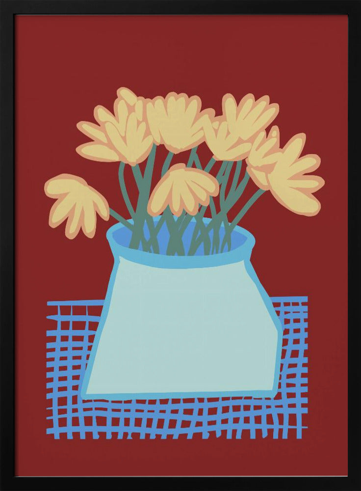 Gänseblümchen in der Vase | Poster