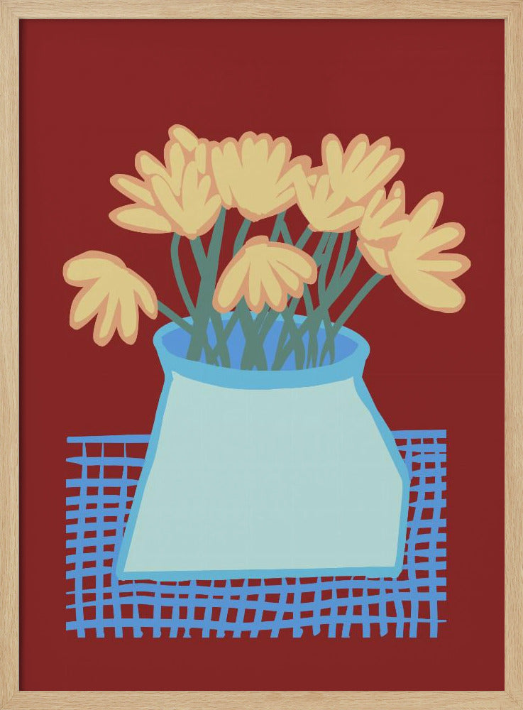Gänseblümchen in der Vase | Poster