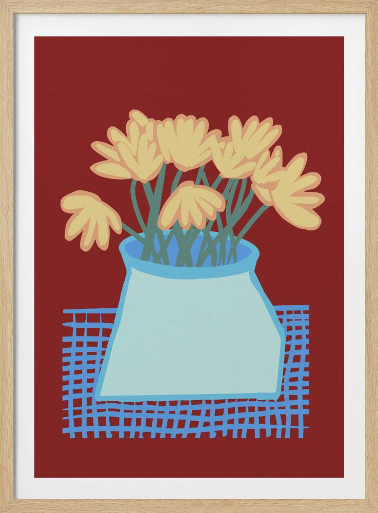 Gänseblümchen in der Vase | Poster