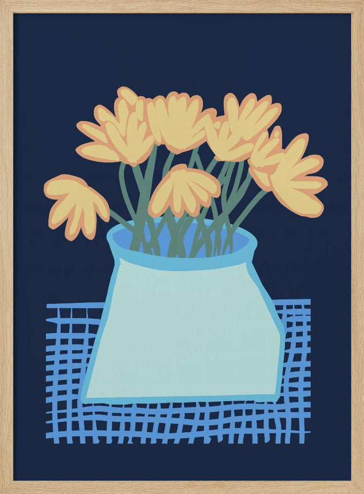 Gänseblümchen in der Vase | Poster