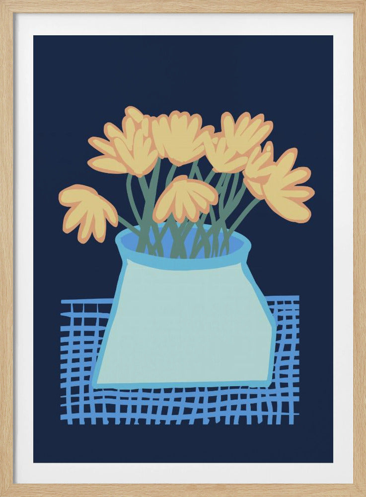 Gänseblümchen in der Vase | Poster