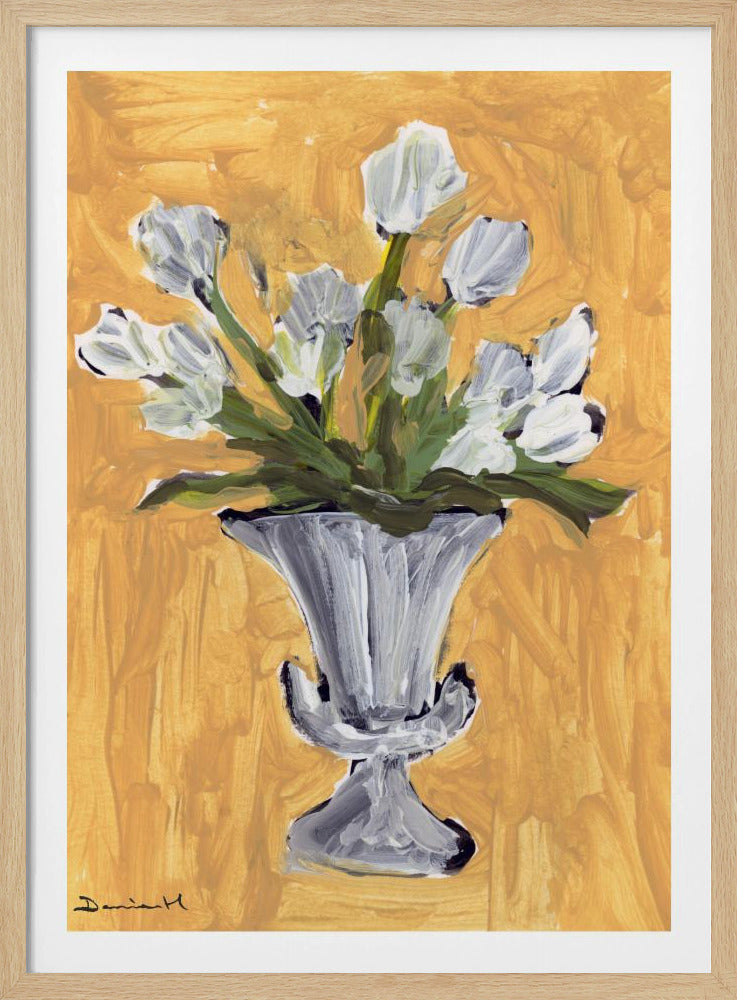 Weiße Tulpen | Poster