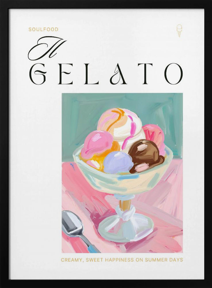 Gelato-Eiscreme-Vergnügen | Poster