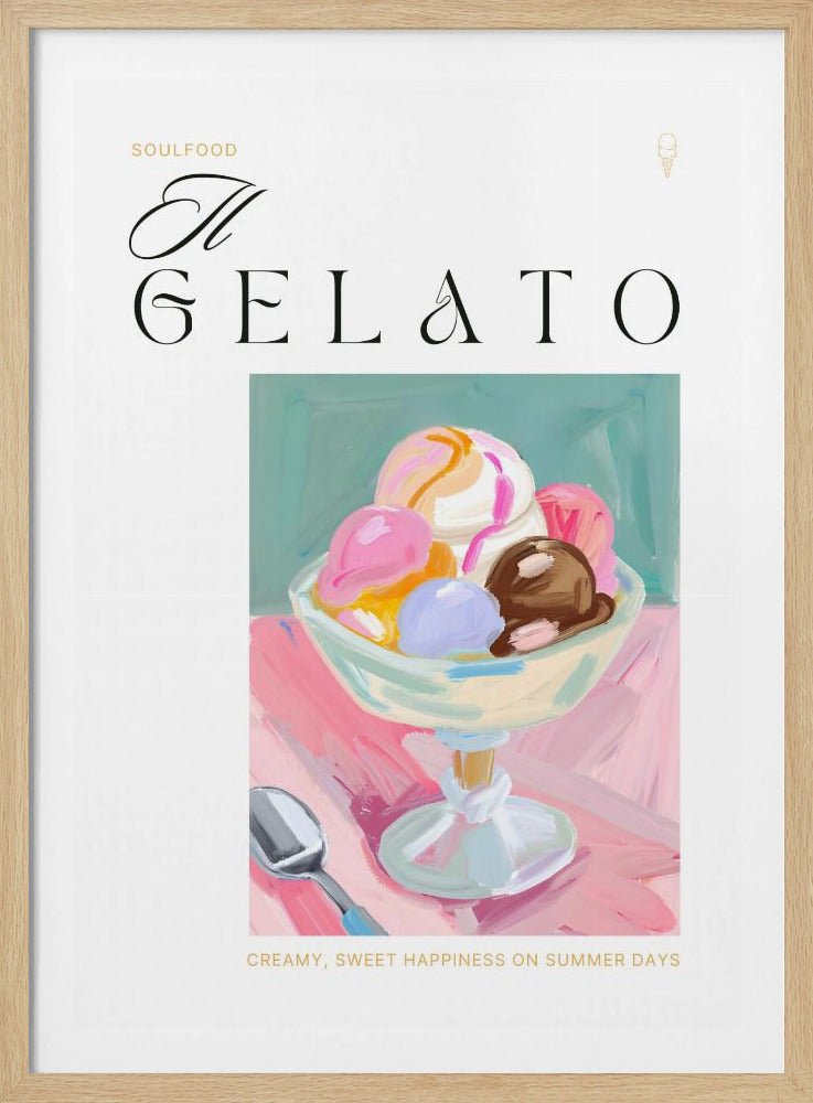 Gelato-Eiscreme-Vergnügen | Poster