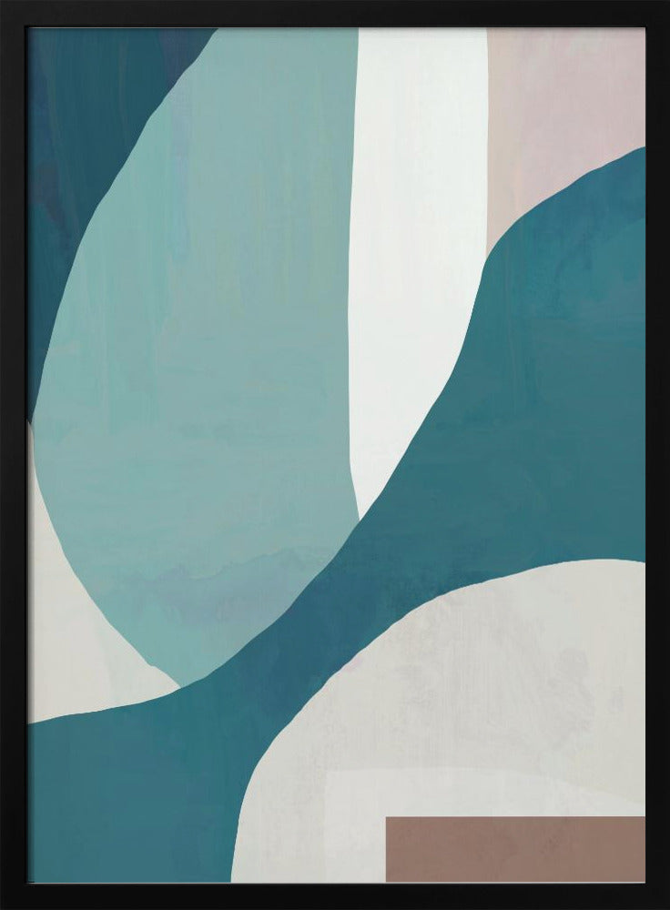 Fließende Wellenlandschaft | Poster