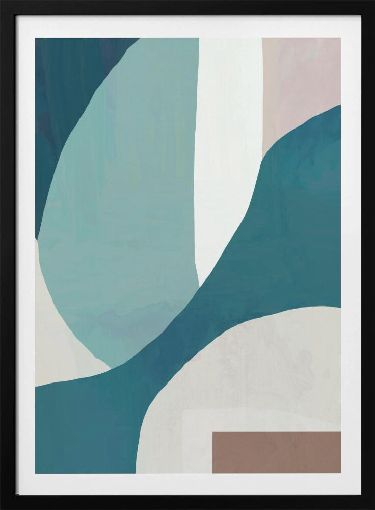 Fließende Wellenlandschaft | Poster