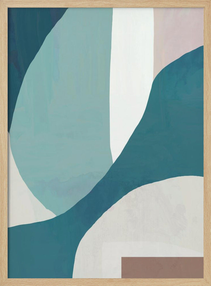 Fließende Wellenlandschaft | Poster
