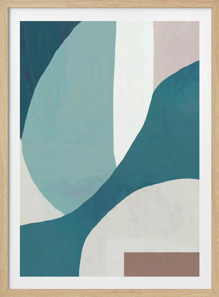 Fließende Wellenlandschaft | Poster