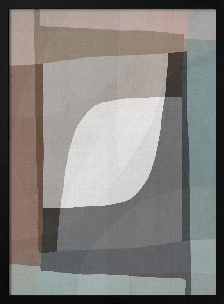 Geometrische Formen und gedämpfte Erdtöne | Poster