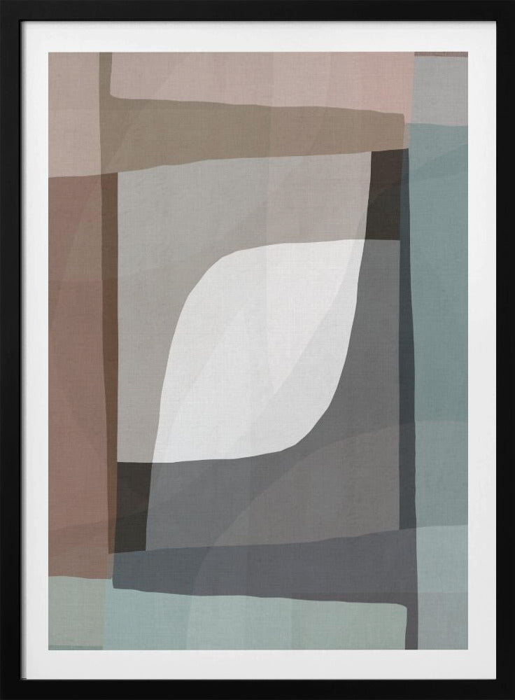 Geometrische Formen und gedämpfte Erdtöne | Poster