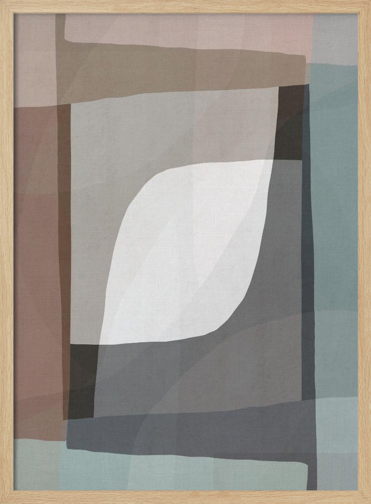 Geometrische Formen und gedämpfte Erdtöne | Poster