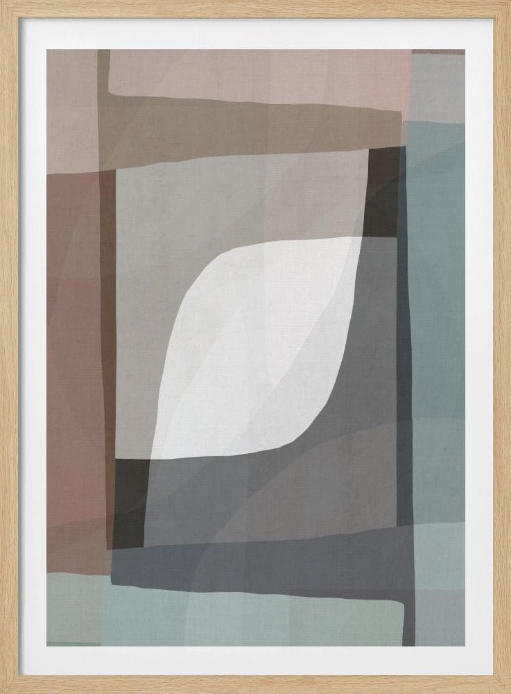 Geometrische Formen und gedämpfte Erdtöne | Poster