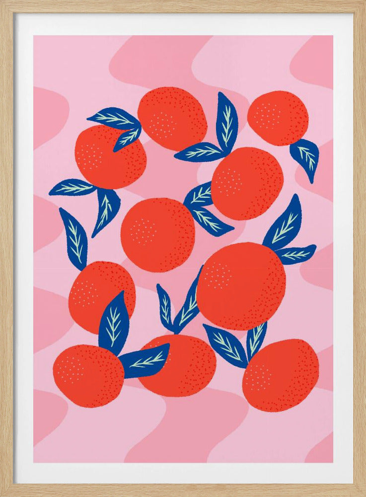 Lebendige Mandarinen | Poster