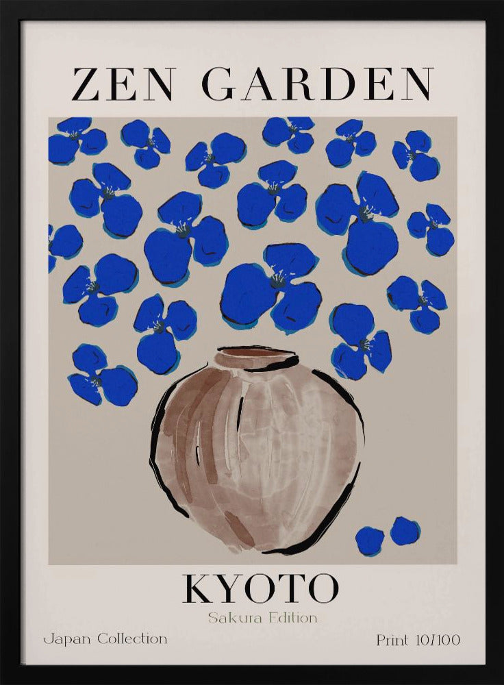 Himmelblaue Blüten | Poster