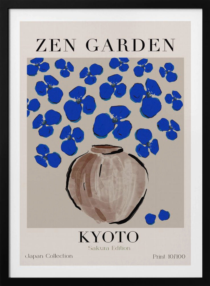 Himmelblaue Blüten | Poster