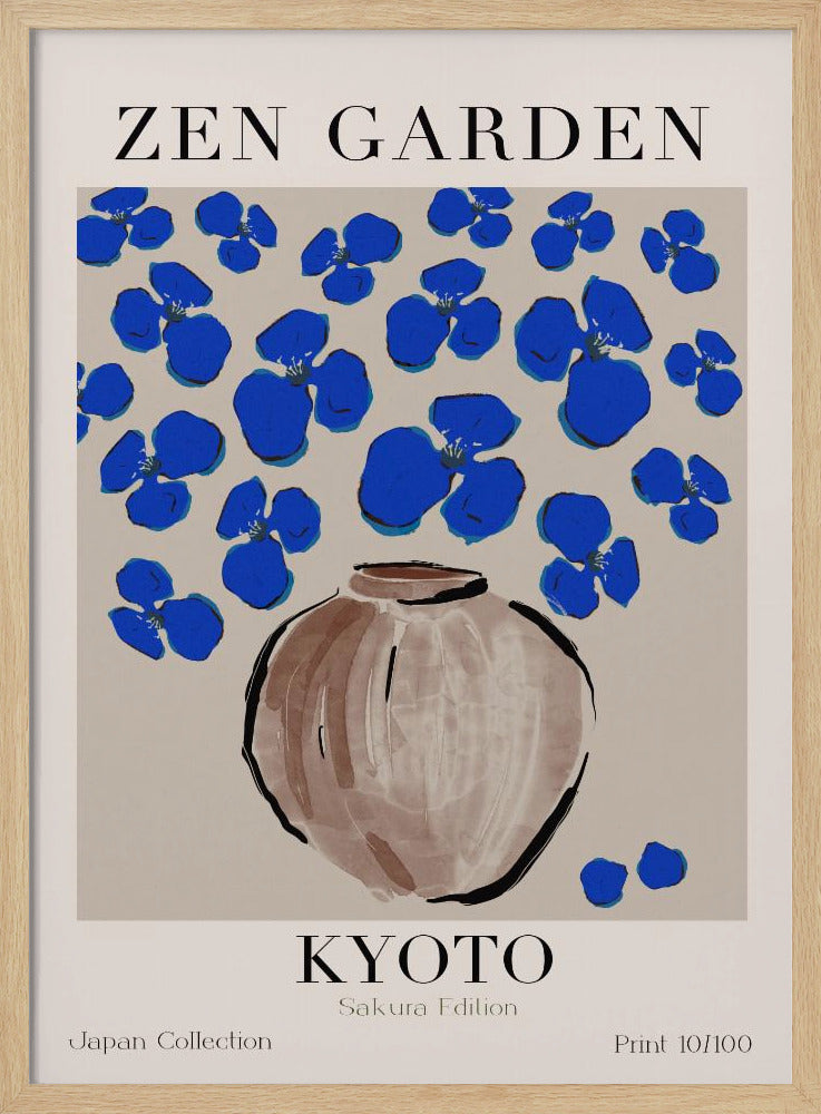 Himmelblaue Blüten | Poster