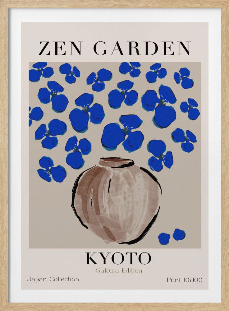 Himmelblaue Blüten | Poster