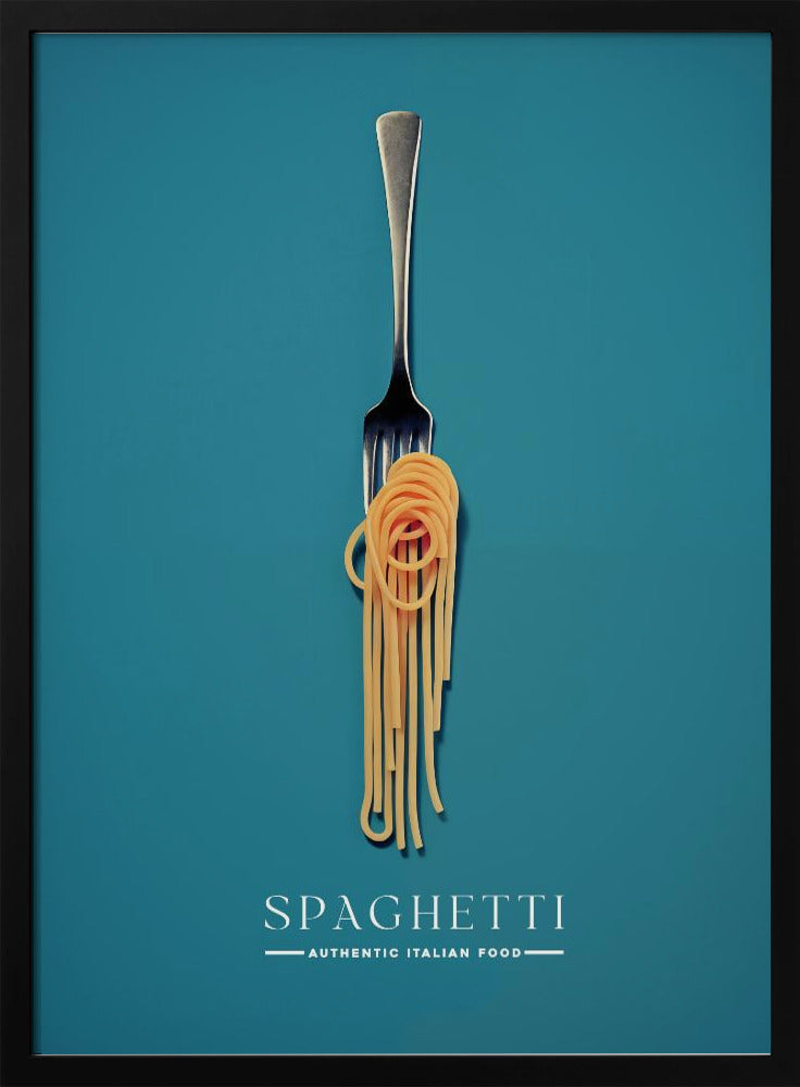 Eine Gabel in Spaghetti eingewickelt | Poster