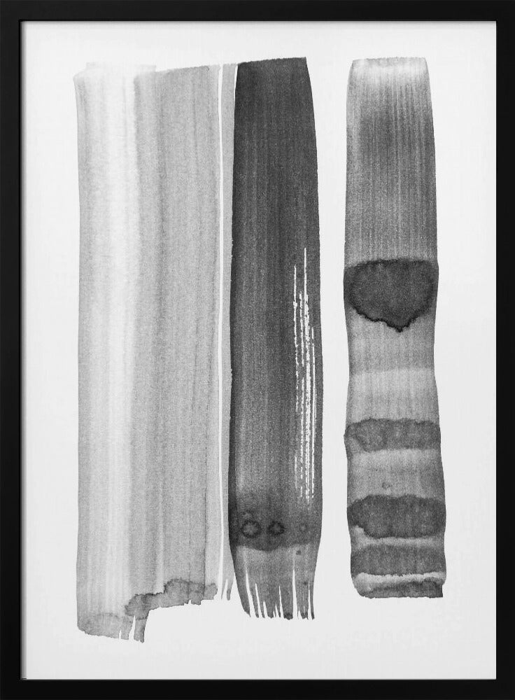Monochrome Striche | Poster