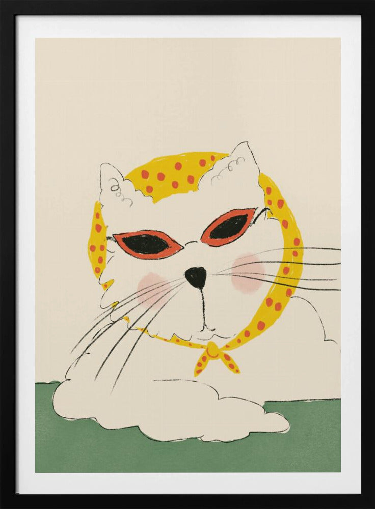 Schicke Katzenpose | Poster