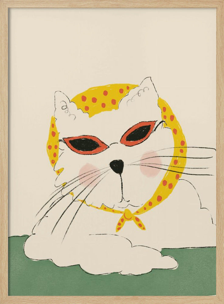 Schicke Katzenpose | Poster
