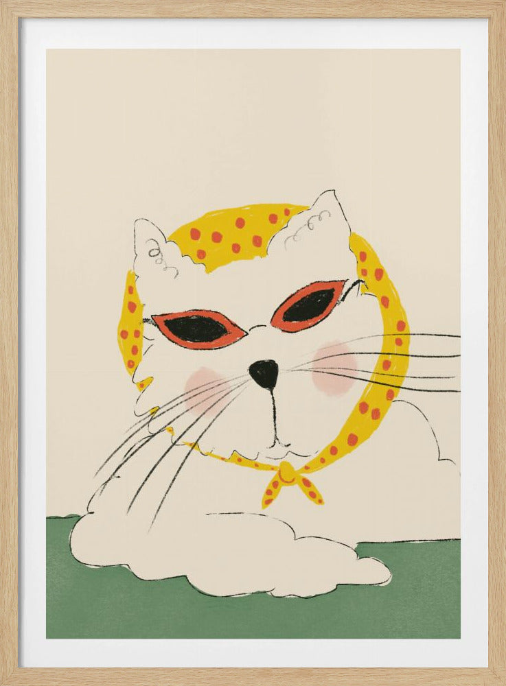 Schicke Katzenpose | Poster
