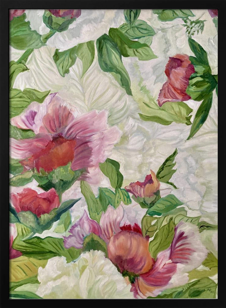 Lebendiges Blumenkunstwerk | Poster
