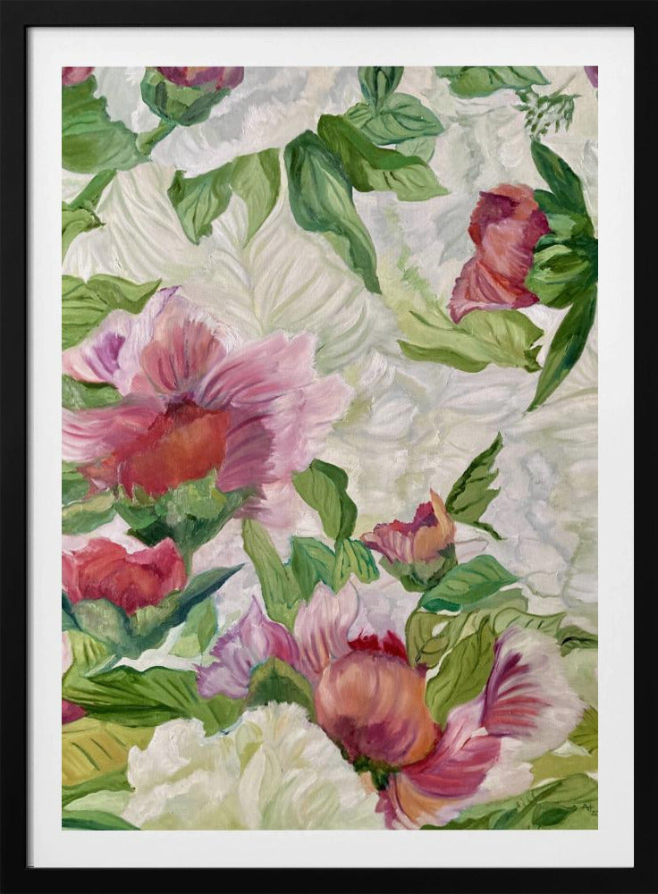 Lebendiges Blumenkunstwerk | Poster