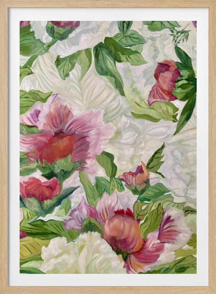 Lebendiges Blumenkunstwerk | Poster