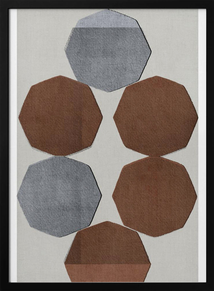 Facettierte Erdformen | Poster