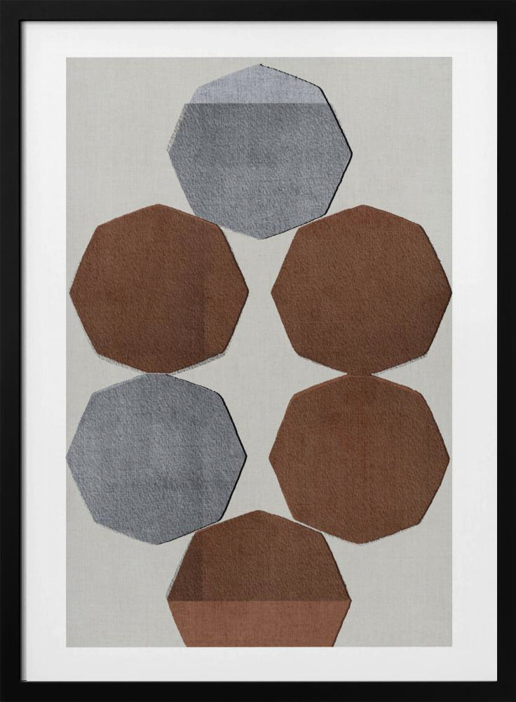 Facettierte Erdformen | Poster