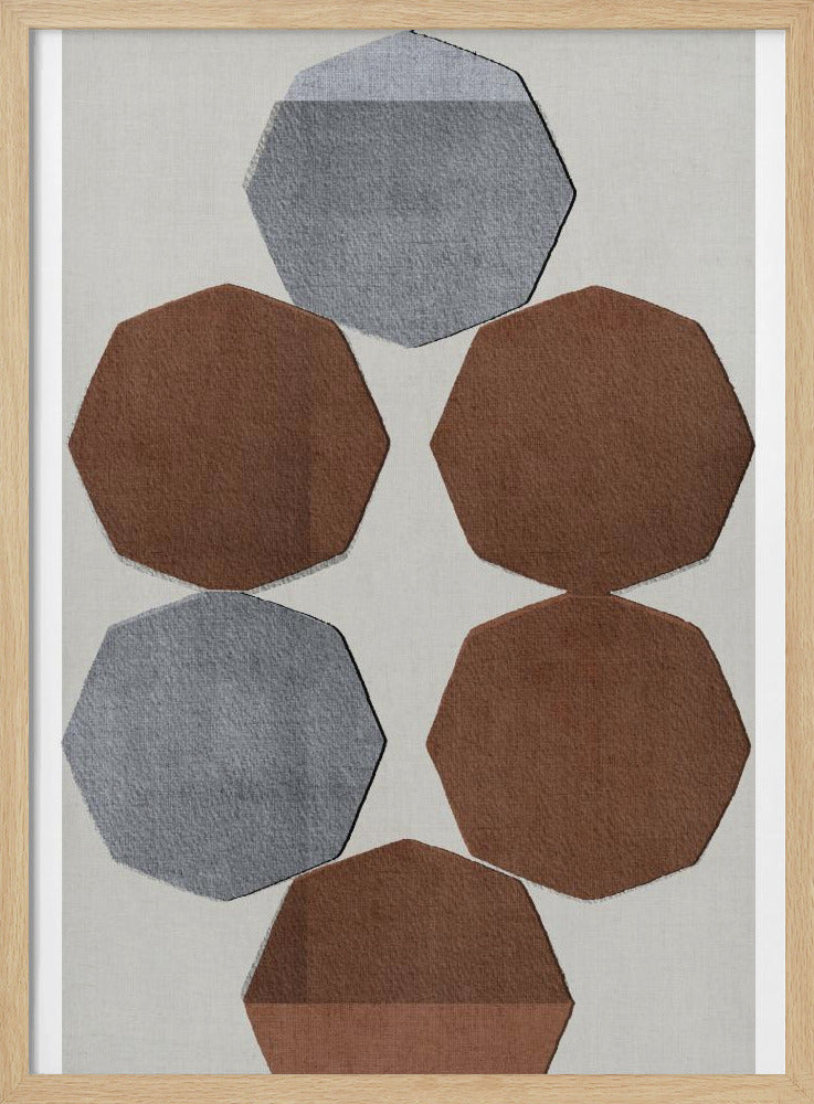 Facettierte Erdformen | Poster