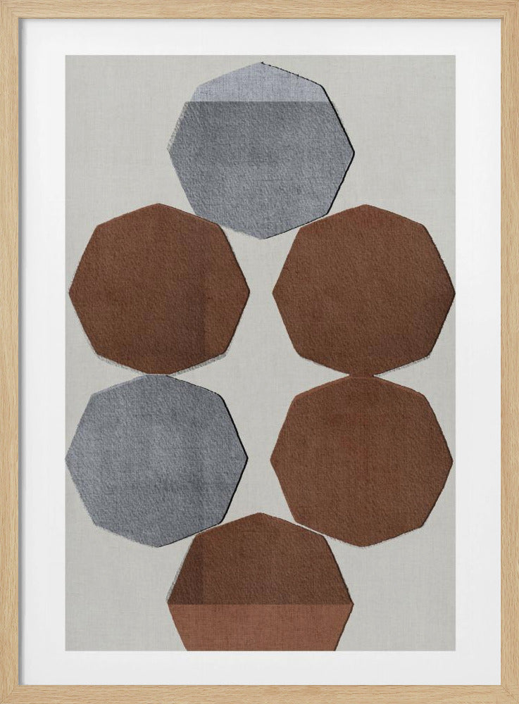 Facettierte Erdformen | Poster
