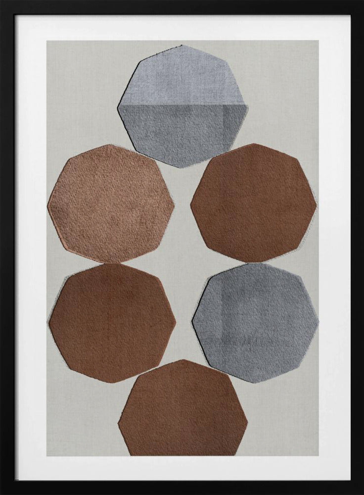 Facettierte Erdformen | Poster