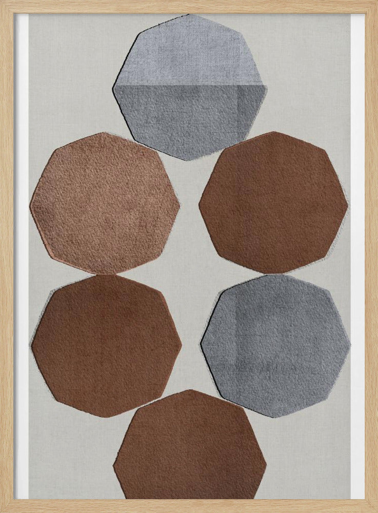 Facettierte Erdformen | Poster